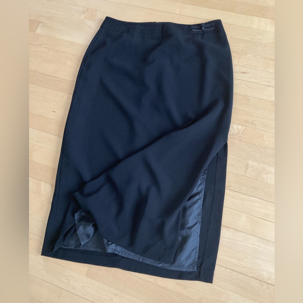 Michel Antoni Collection long black dress skirt